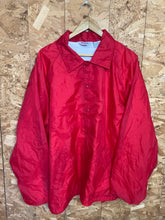 Vintage 80s red USA college sports coach track jacket windbreaker size XL oversized